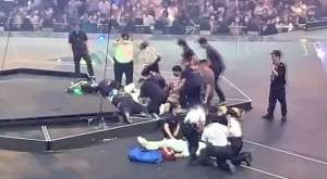 香港红馆演唱会-香港红馆演唱会大屏幕跌落击中两舞者，李家超感震惊并促全面调查