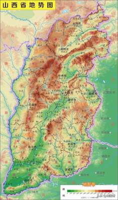 山西省地图-山西面积不算小，人口为何只有3400万？