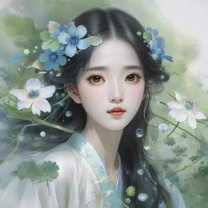 网名美女图片(一眼难忘的网名，特别微信昵称名字，美女意境头像)