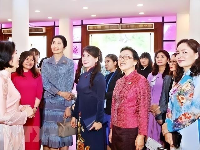 越南第一夫人:小圆脸旺夫,笑出双下巴依然高贵,把奥黛穿出风情