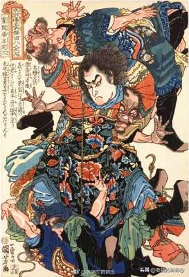 古典美女纹身(中国历史上的纹身，日本浮世绘中的水浒传图册)