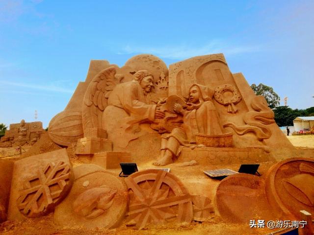 精美沙雕落定在南宁,侏罗纪世界,动漫电影,浪漫爱情,太震撼了