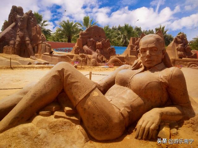 精美沙雕落定在南宁,侏罗纪世界,动漫电影,浪漫爱情,太震撼了