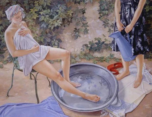法国女画家弗朗辛笔下的人体,妩媚多情,风情万种