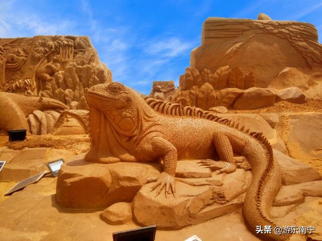 精美沙雕落定在南宁,侏罗纪世界,动漫电影,浪漫爱情,太震撼了