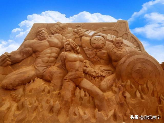 精美沙雕落定在南宁,侏罗纪世界,动漫电影,浪漫爱情,太震撼了