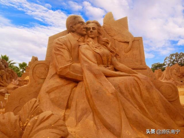 精美沙雕落定在南宁,侏罗纪世界,动漫电影,浪漫爱情,太震撼了