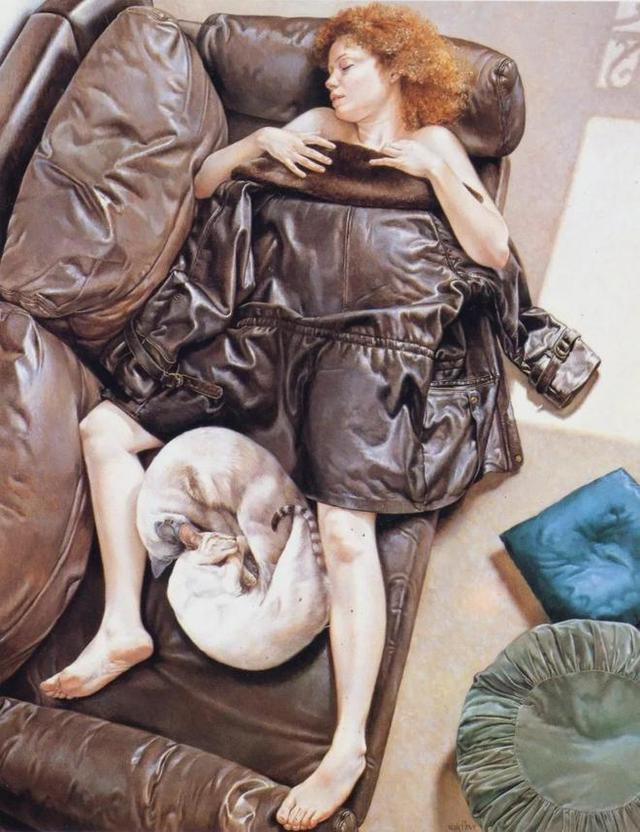 法国女画家弗朗辛笔下的人体,妩媚多情,风情万种