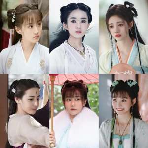 飞仙髻美女(看够了雷同的双丫髻，明明编发、盘发和双马尾才是古装少女标配)