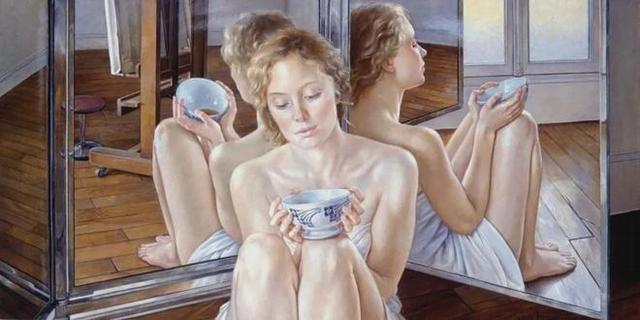 法国女画家弗朗辛笔下的人体,妩媚多情,风情万种