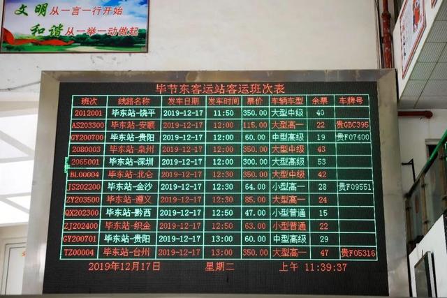 涨了!贵阳至毕节的汽车票价上调至75元