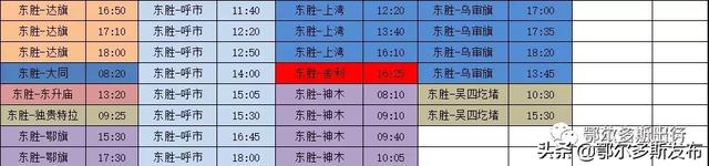 收藏丨鄂尔多斯客运总站最新发车时刻表来了!