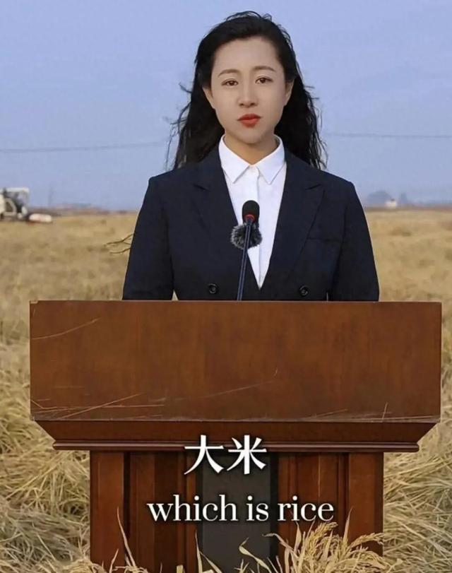双语“卖大米”美女副局长走红后道歉:美颜开大了