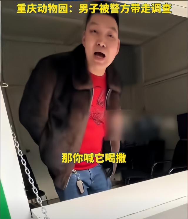男子拿可乐砸熊猫后续：警方已带走，当事人疑似喝酒，知情人爆料