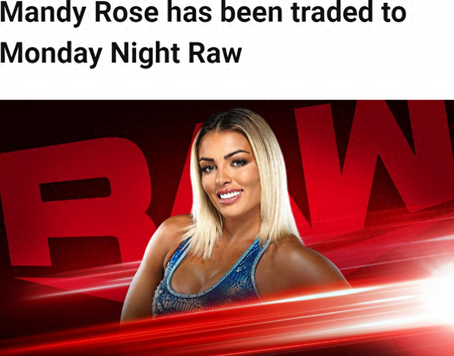 本周SD收视上升 有人从中作梗WWE美女曼迪·罗斯转战RAW