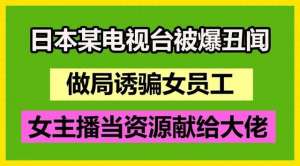 网络女主播电影情节(日本某电视台诱骗女主播“性招待”，岛国片剧情都是真的？)